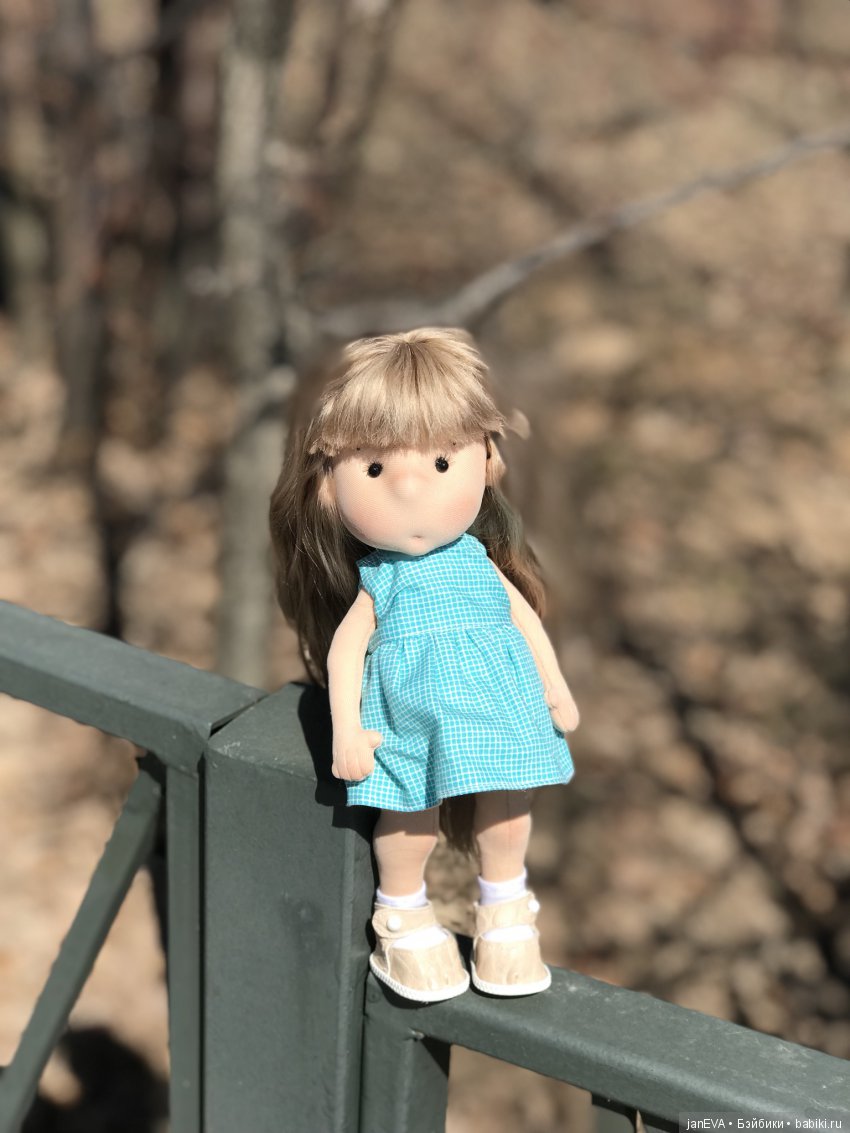 Девочка апреля — Текстильные игрушки и примитивы: кофейные (фото 6)