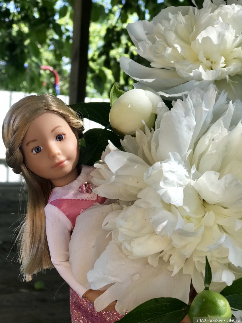 Белые облака пионов — Куклы Kathe Kruse (Кате/Кэте Крузе): фото (фото 7)