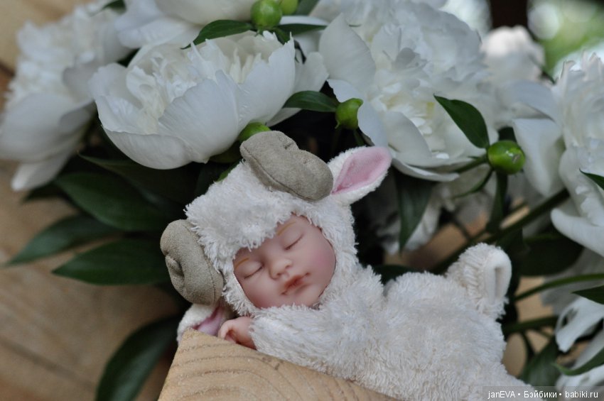 Белые облака для барашка. Anne Geddes (фото 4)