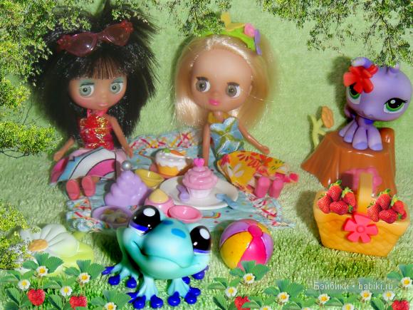 Пикник в сказочном лесу — Petite Blythe и LPS (Hasbro): Мини Блайз