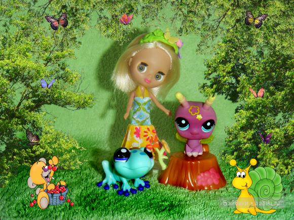 Пикник в сказочном лесу — Petite Blythe и LPS (Hasbro): Мини Блайз (фото 5)