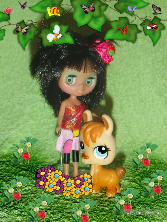 Пикник в сказочном лесу — Petite Blythe и LPS (Hasbro): Мини Блайз