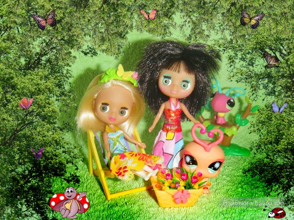 Пикник в сказочном лесу — Petite Blythe и LPS (Hasbro): Мини Блайз (фото 4)