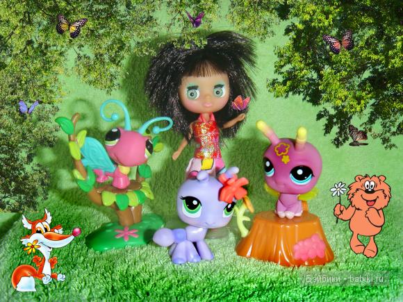 Пикник в сказочном лесу — Petite Blythe и LPS (Hasbro): Мини Блайз (фото 6)