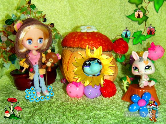 Машенька и медведь — Petite Blythe и LPS (Hasbro): Мини Блайз (фото 4)