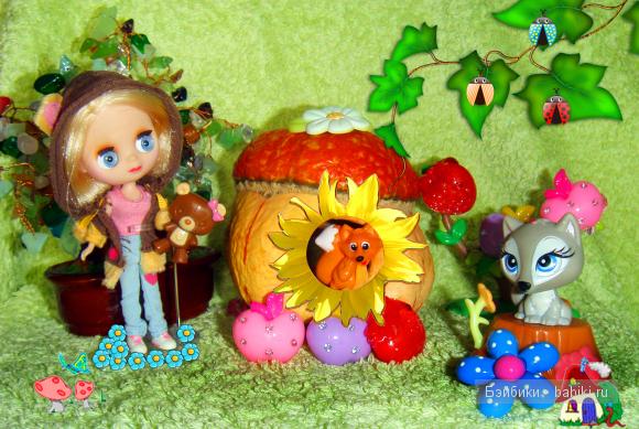 Машенька и медведь — Petite Blythe и LPS (Hasbro): Мини Блайз (фото 6)