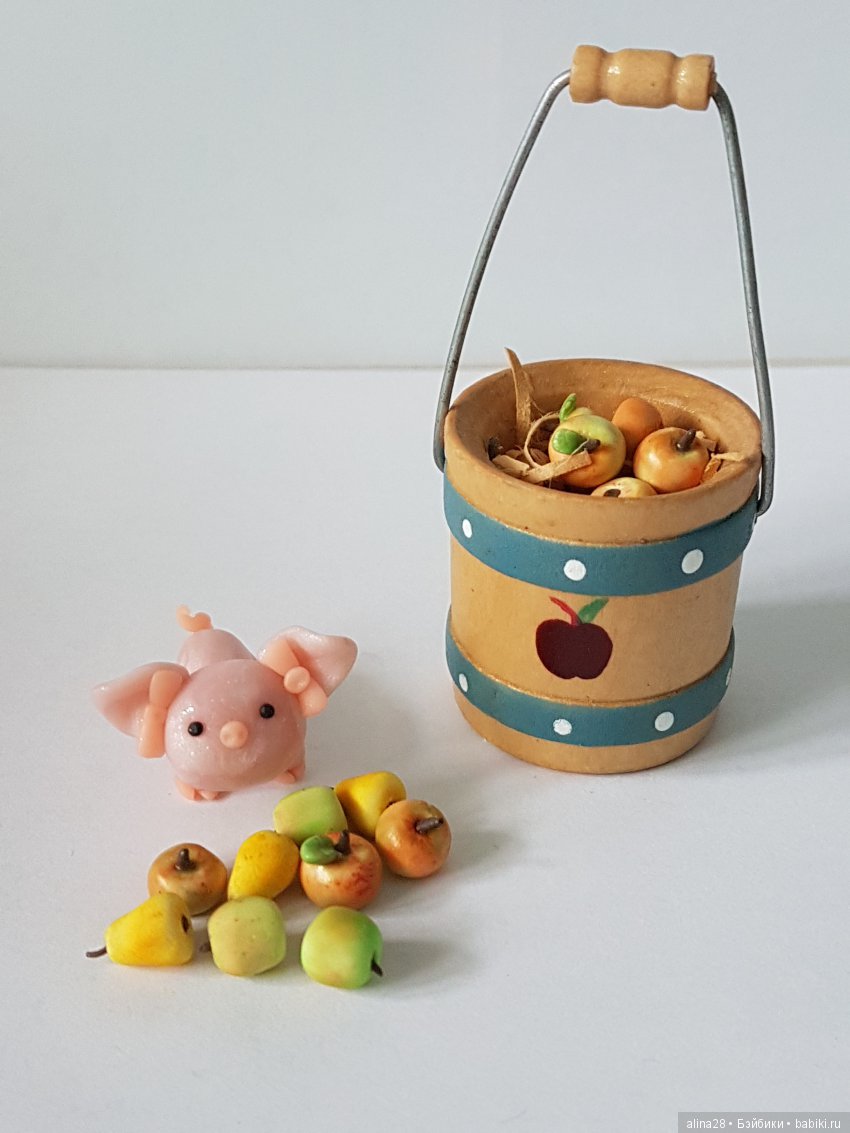 Яблоки и груши из полимерной глины (фото 5)