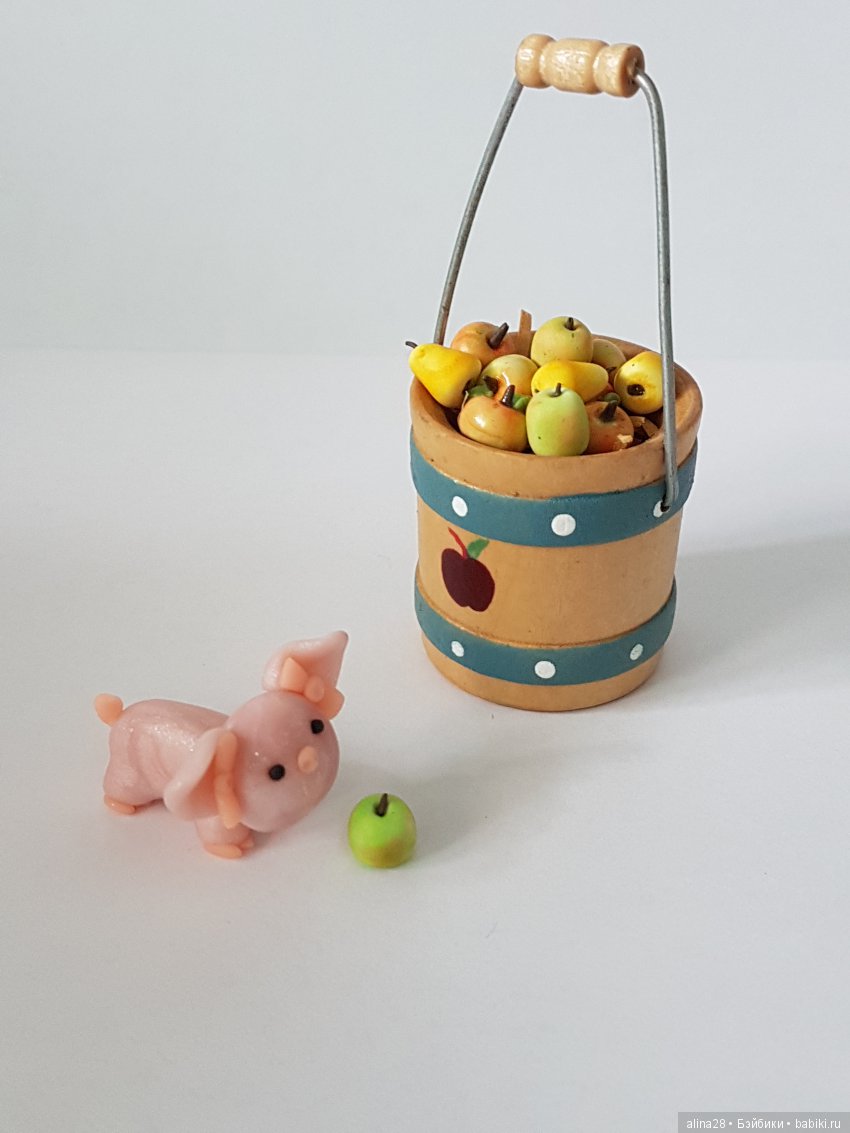 Яблоки и груши из полимерной глины (фото 4)