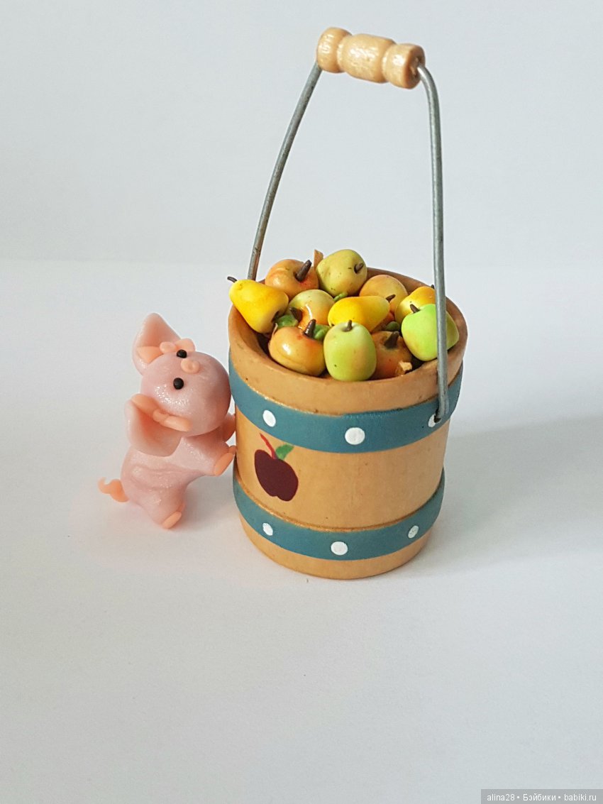 Яблоки и груши из полимерной глины (фото 3)