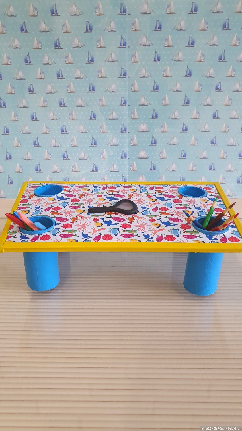 Столик из картона — Кукольная мебель своими руками: МК (фото 6)