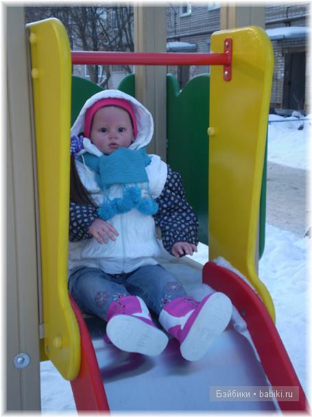 Зимняя прогулка! Кукла реборн Алианна (фото 7)