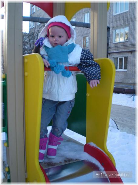 Зимняя прогулка! Кукла реборн Алианна (фото 5)