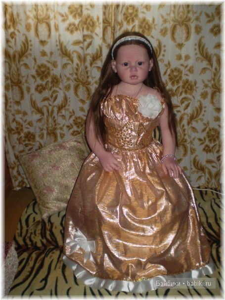 Сияния золота! Праздничное платья для Алианны своими руками (фото 3)