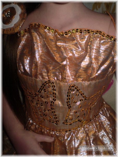 Сияния золота! Праздничное платья для Алианны своими руками