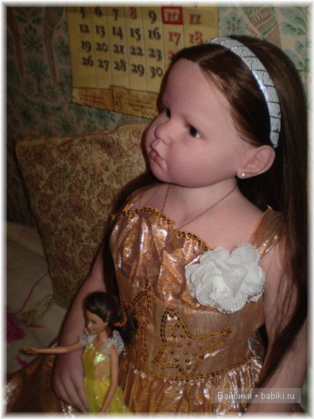 Сияния золота! Праздничное платья для Алианны своими руками