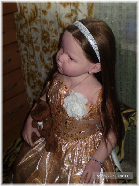 Сияния золота! Праздничное платья для Алианны своими руками (фото 8)