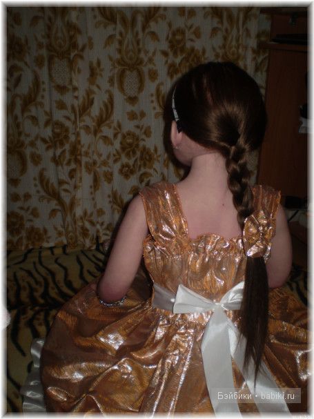 Сияния золота! Праздничное платья для Алианны своими руками