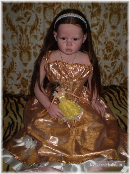 Сияния золота! Праздничное платья для Алианны своими руками
