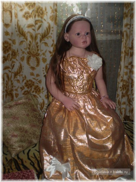 Сияния золота! Праздничное платья для Алианны своими руками (фото 5)