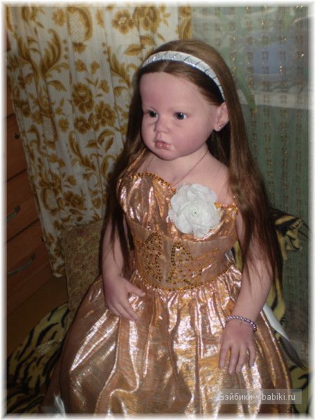Сияния золота! Праздничное платья для Алианны своими руками (фото 4)