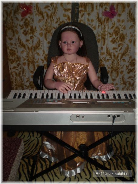 Сияния золота! Праздничное платья для Алианны своими руками