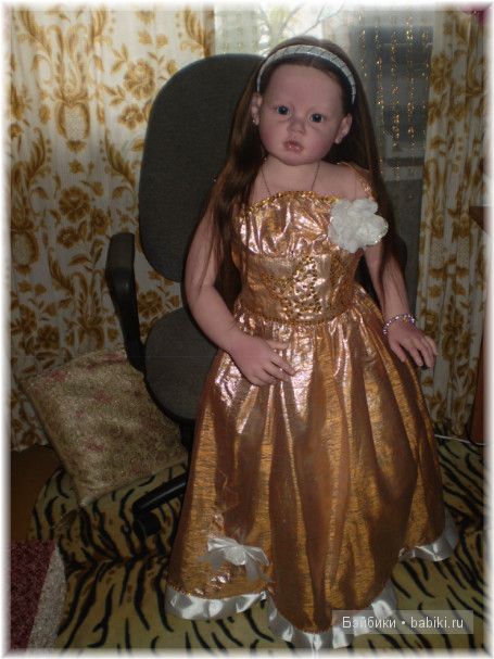Сияния золота! Праздничное платья для Алианны своими руками (фото 9)