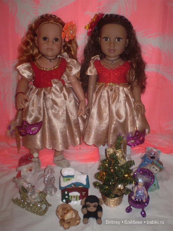 Медина и София Новогодние наряды девочек (фото 9)