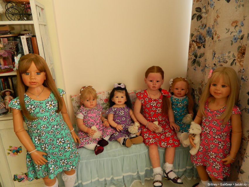 Платья с ромашками — Домашние коллекции кукол: фото собраний