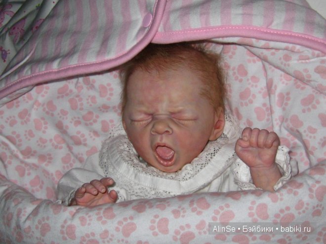 Моя маленькая, зевающая крошка реборн (фото 7)