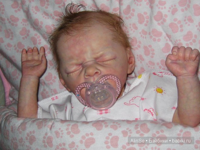 Моя маленькая, зевающая крошка реборн