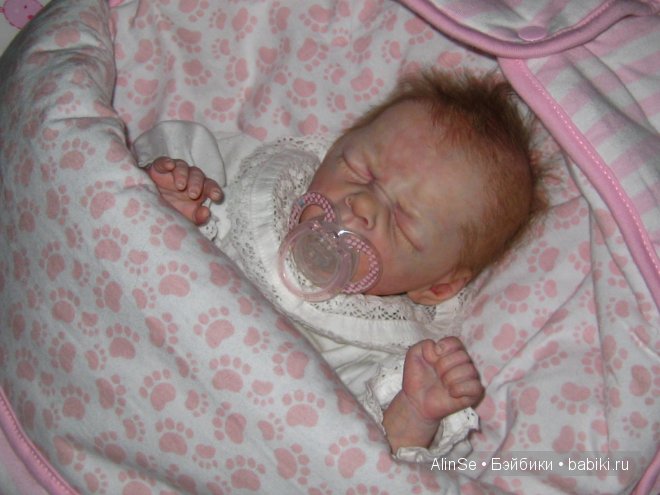 Моя маленькая, зевающая крошка реборн (фото 8)