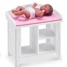 Zuru my mini baby Розовый пеленальный столик