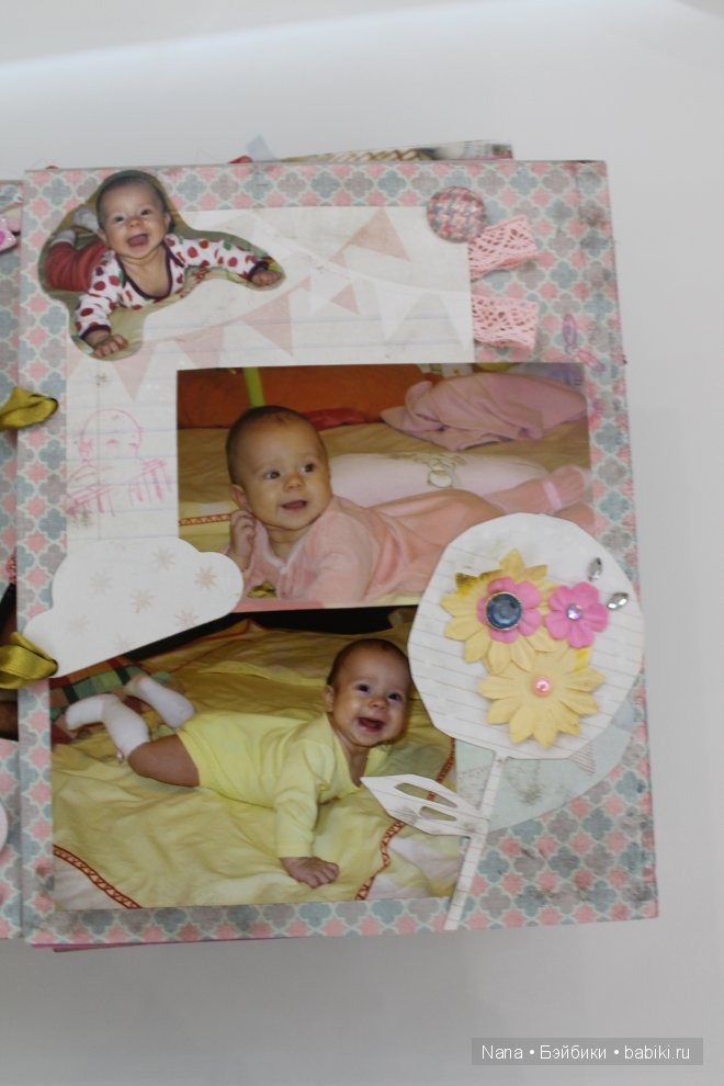 Скрапбукинг, первый альбом для малышки (фото 6)