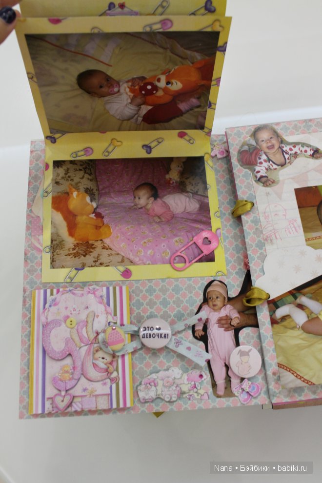 Скрапбукинг, первый альбом для малышки (фото 5)