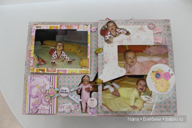 Скрапбукинг, первый альбом для малышки (фото 3)