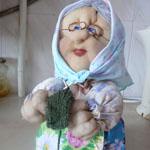 Бабушка - текстильная кукла