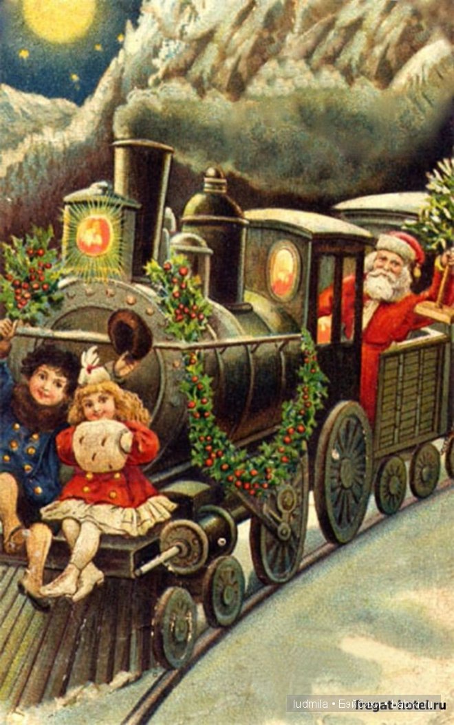 История новогодней открытки (фото 10)