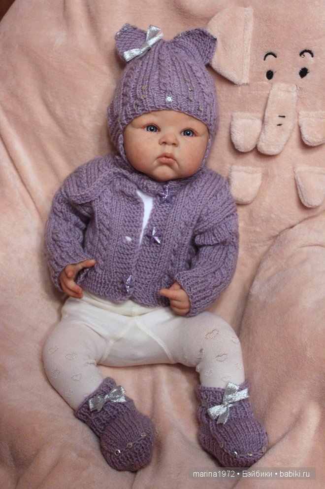 Осенний "Ультрафиолет".Вяжем для любимых кукол | Бэйбики Осенний "Ультрафиолет".Вяжем для любимых кукол (фото 2)