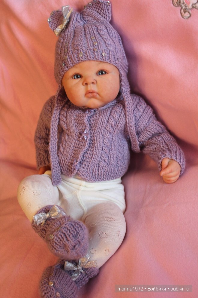 Осенний "Ультрафиолет".Вяжем для любимых кукол | Бэйбики Осенний "Ультрафиолет".Вяжем для любимых кукол (фото 3)