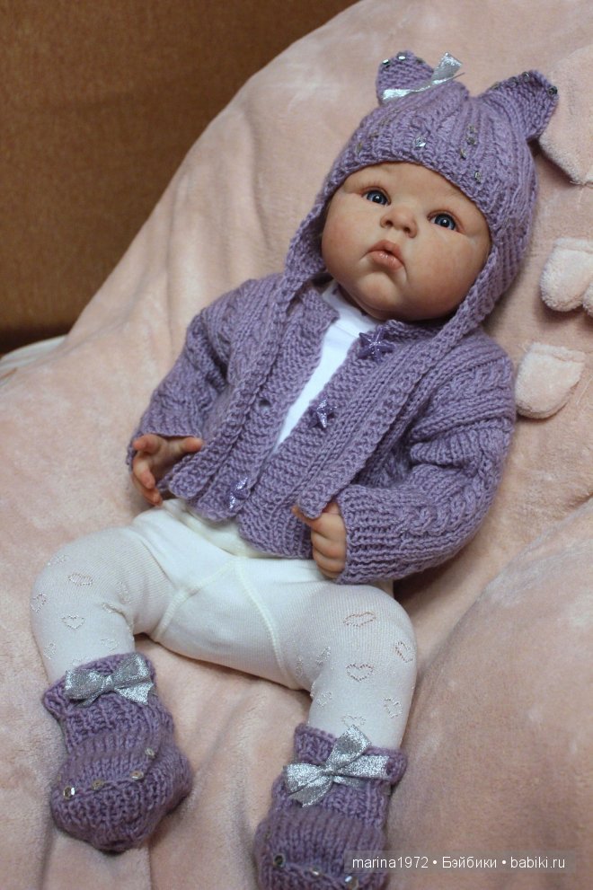 Осенний "Ультрафиолет".Вяжем для любимых кукол | Бэйбики Осенний "Ультрафиолет".Вяжем для любимых кукол (фото 6)