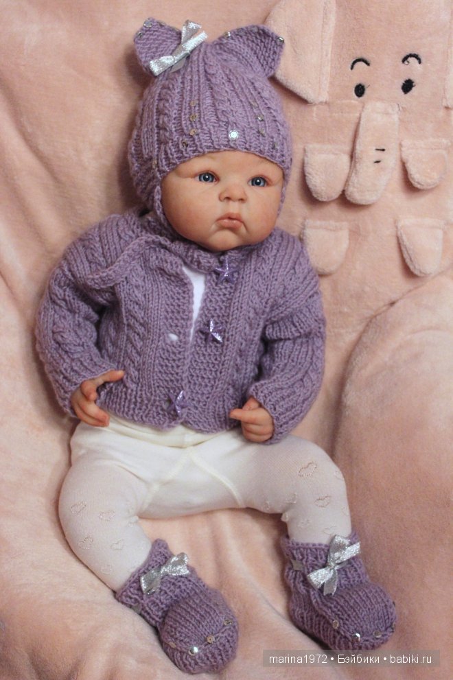 Осенний "Ультрафиолет".Вяжем для любимых кукол | Бэйбики Осенний "Ультрафиолет".Вяжем для любимых кукол (фото 7)