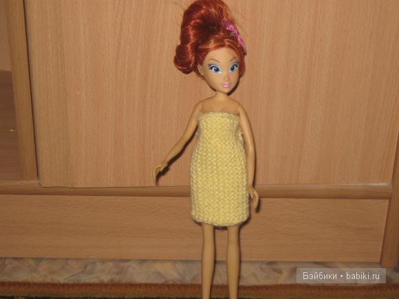 Мои первые вязалочки на кукол (фото 5)