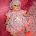 Вязаные обновочки малышки реборн Софи