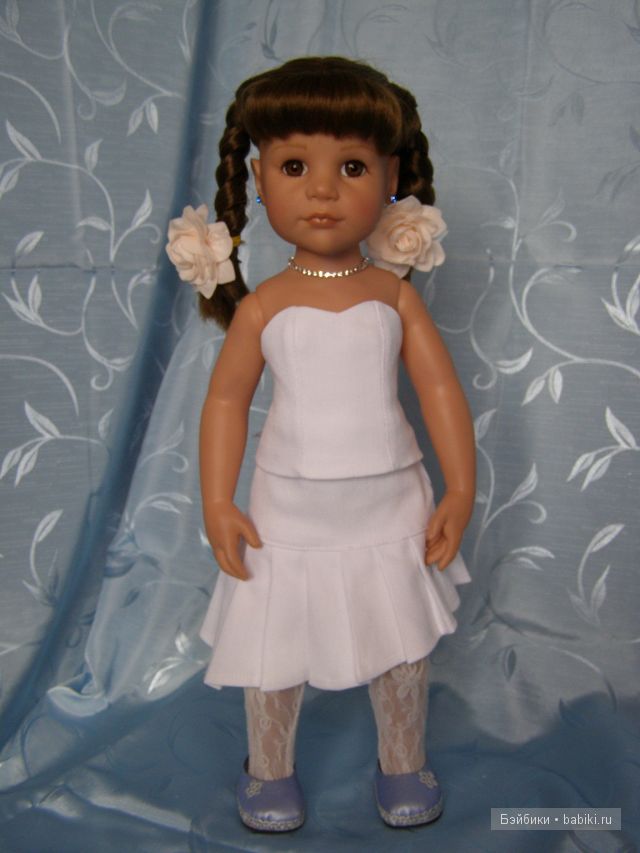 Белый костюм тройка — Одежда и обувь для кукол своими руками: фото