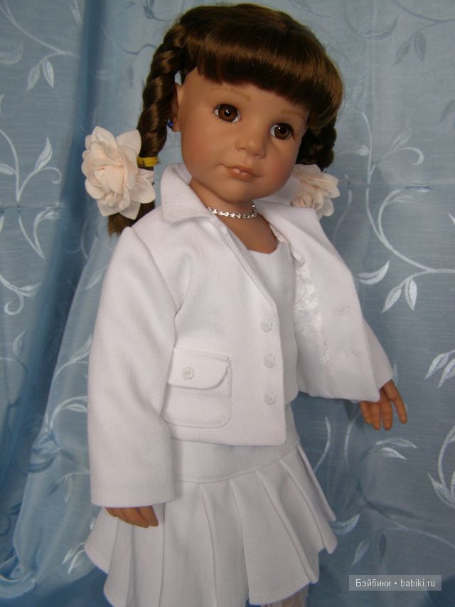 Белый костюм тройка — Одежда и обувь для кукол своими руками: фото (фото 9)