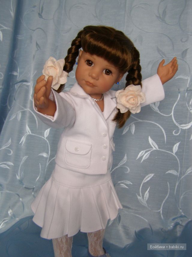 Белый костюм тройка — Одежда и обувь для кукол своими руками: фото