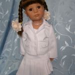 Белый костюм тройка