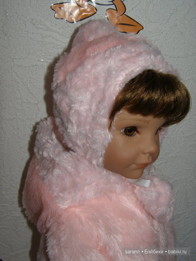 Как мы собирались на прогулку... Кукольная розовая шубка (фото 8)