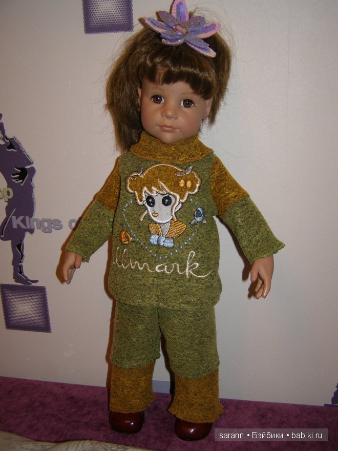Зеленый комплект для куколки Иришки (фото 6)