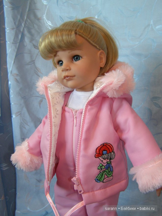 Розовый или голубой?! Зимний комплект для кукол Готц (фото 2)